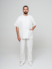 Костюм рабочий универсальный №105 (куртка, брюки) отбеленный, ткань Бязь