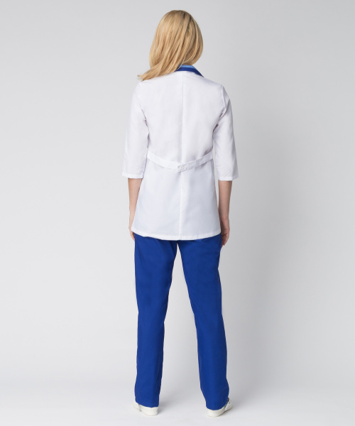 Костюм женский Лазурь (ткань ТиСи), белый/васильковый (ЧЗ)